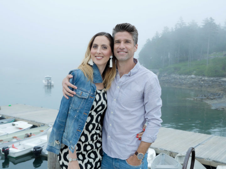 Eva Amurri Martino and husband Kyle in Bar Harbor, ME.