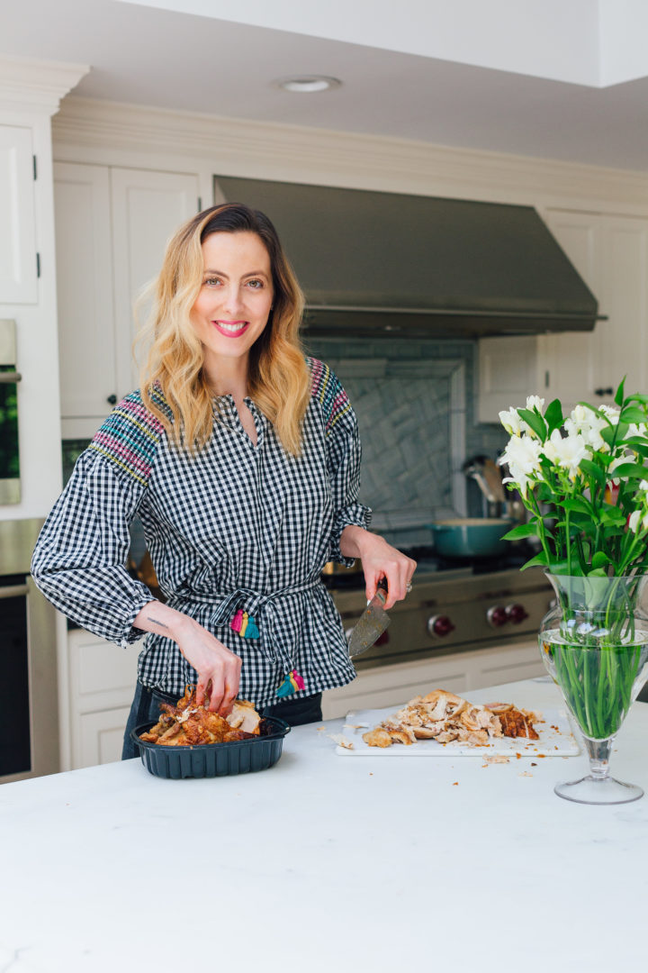 Eva Amurri Martino shares her tips for an easy rotisserie chicken dinner