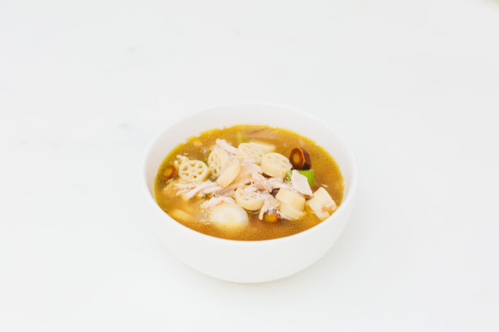 Eva Amurri Martino shares her cheat recipe for chicken soup with rotisserie chicken