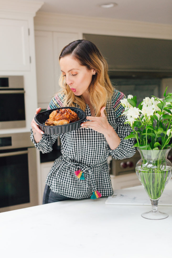 Eva Amurri Martino shares her tips for an easy rotisserie chicken dinner