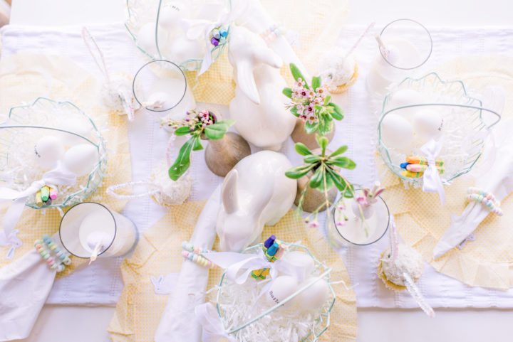 Eva Amurri and Joanna Garcia Swisher share Easter Table Decor ideas for a Family-Friendly Easter Supper