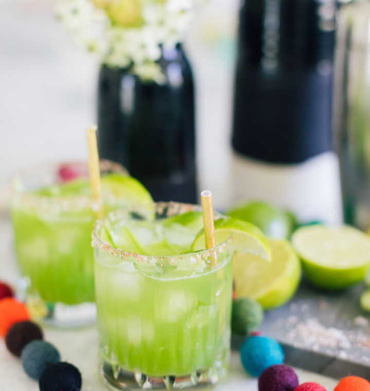 Eva Amurri Martino of Happily Eva After shares her recipe for cucumber margaritas with Chili Salt