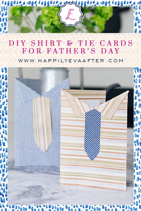 Eva Amurri shares a DIY for Shirt & Tie Cards for Father's Day