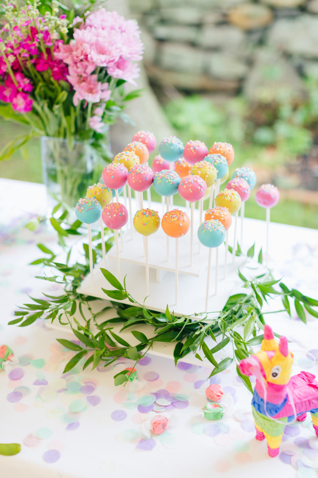 Cake Pops at Marlowe Martino's Cinco de Marlowe themed 5th birthday fiesta