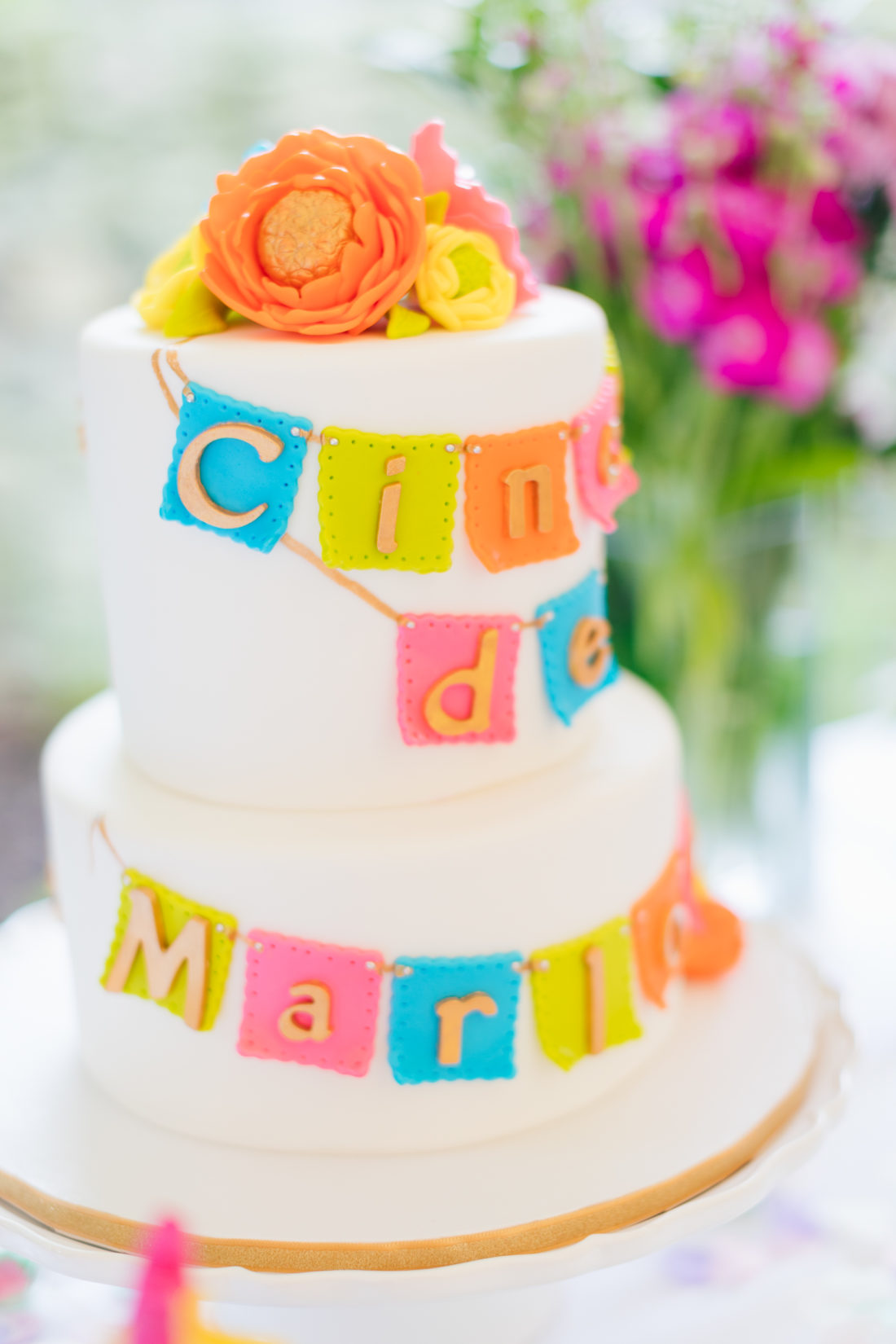 Marlowe Martino's Cinco de Marlowe themed 5th birthday cake