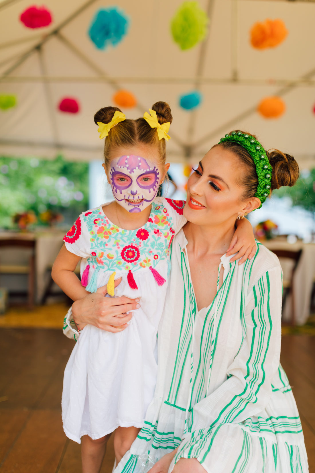 Eva Amurri Martino with daughter Marlowe at her Cinco de Marlowe themed 5th birthday fiesta