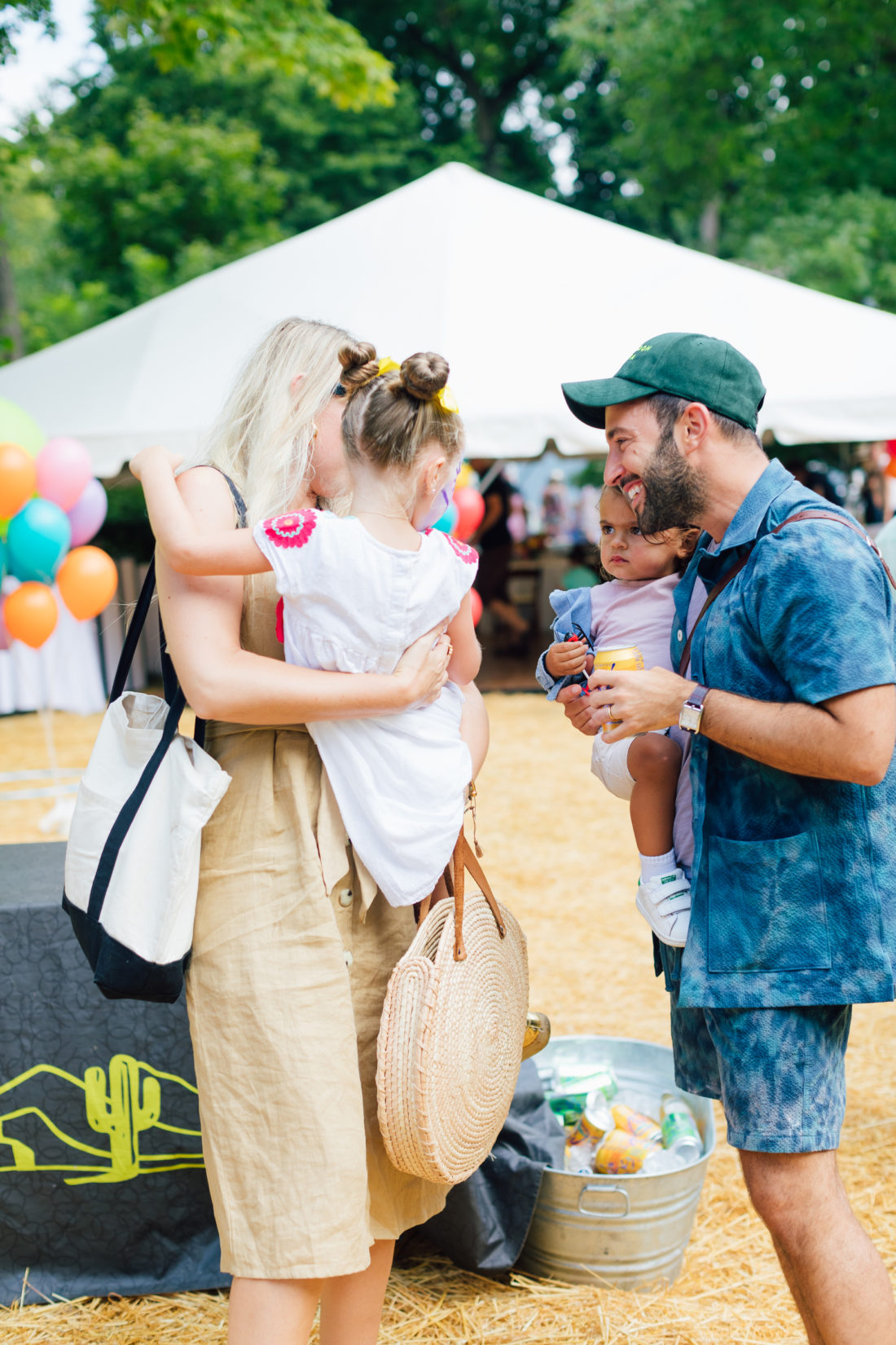 Revelers at Marlowe Martino's Cinco de Marlowe themed 5th birthday fiesta