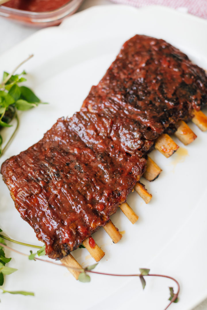 Dry Rubbed Ribs With Stone Fruit Bbq Sauce Happily Eva After 7312