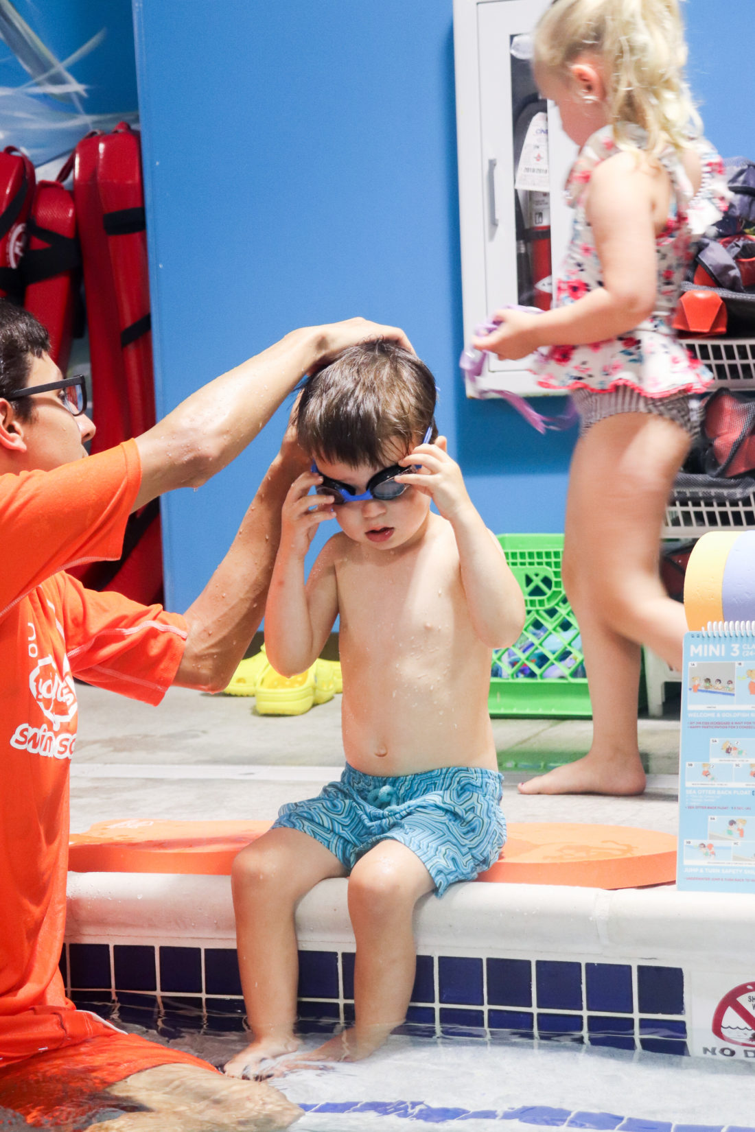 Kids water safety is a priority for the Martino family which is why they enrolled their kids in swim lessons