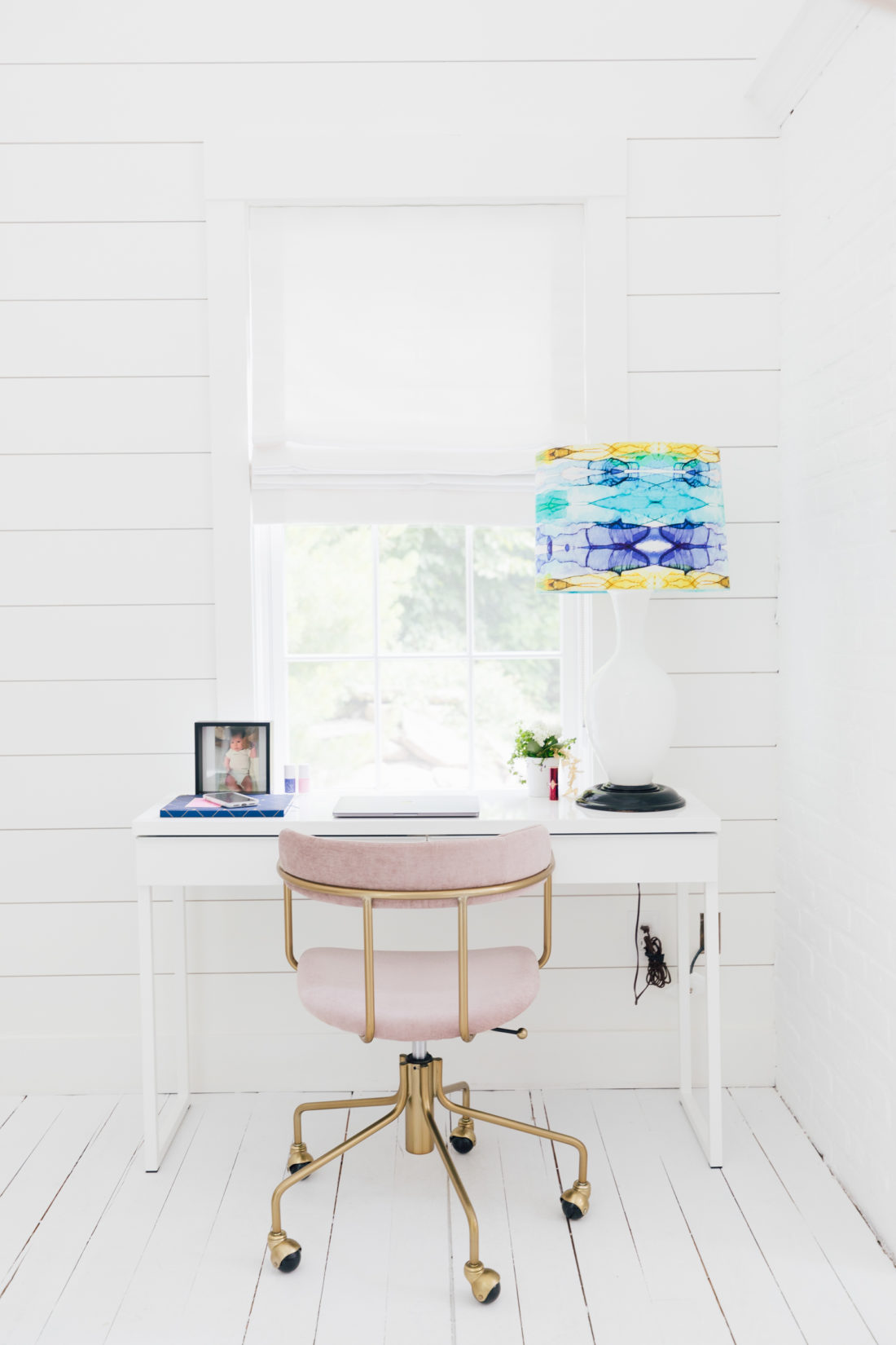 An associates desk at the Happily Eva After Studio