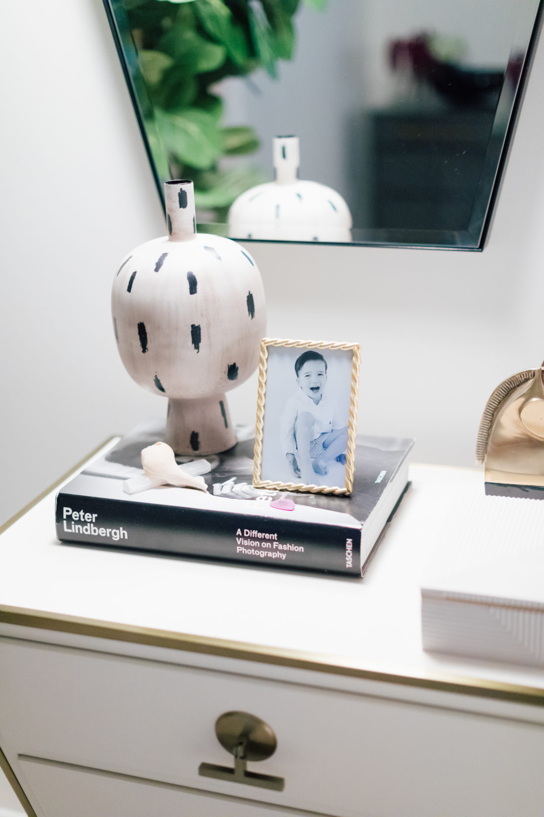 The side tables inside Eva Amurri Martino's new master bedroom