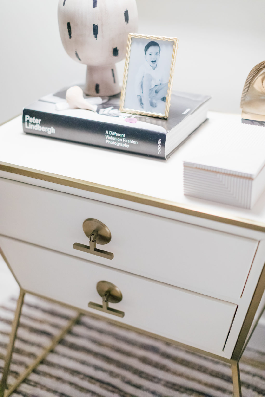 The side tables inside Eva Amurri Martino's new master bedroom