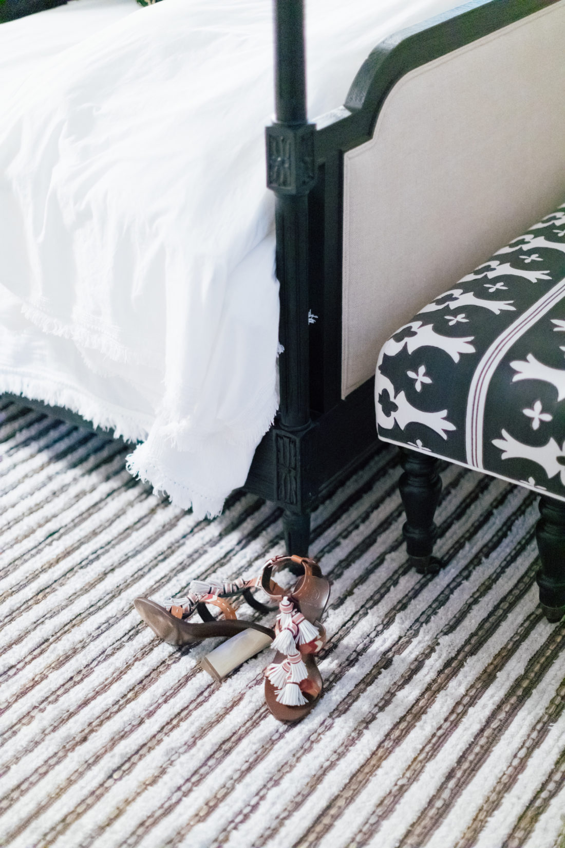 The custom rug in Eva Amurri Martino's new bedroom