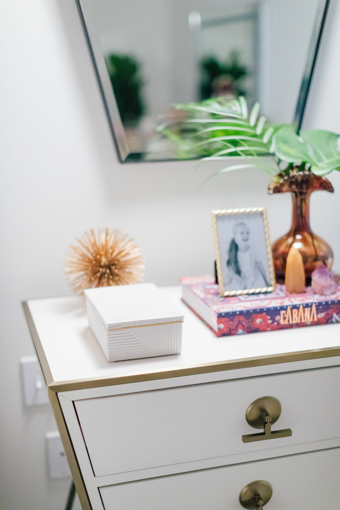 The side tables inside Eva Amurri Martino's new master bedroom