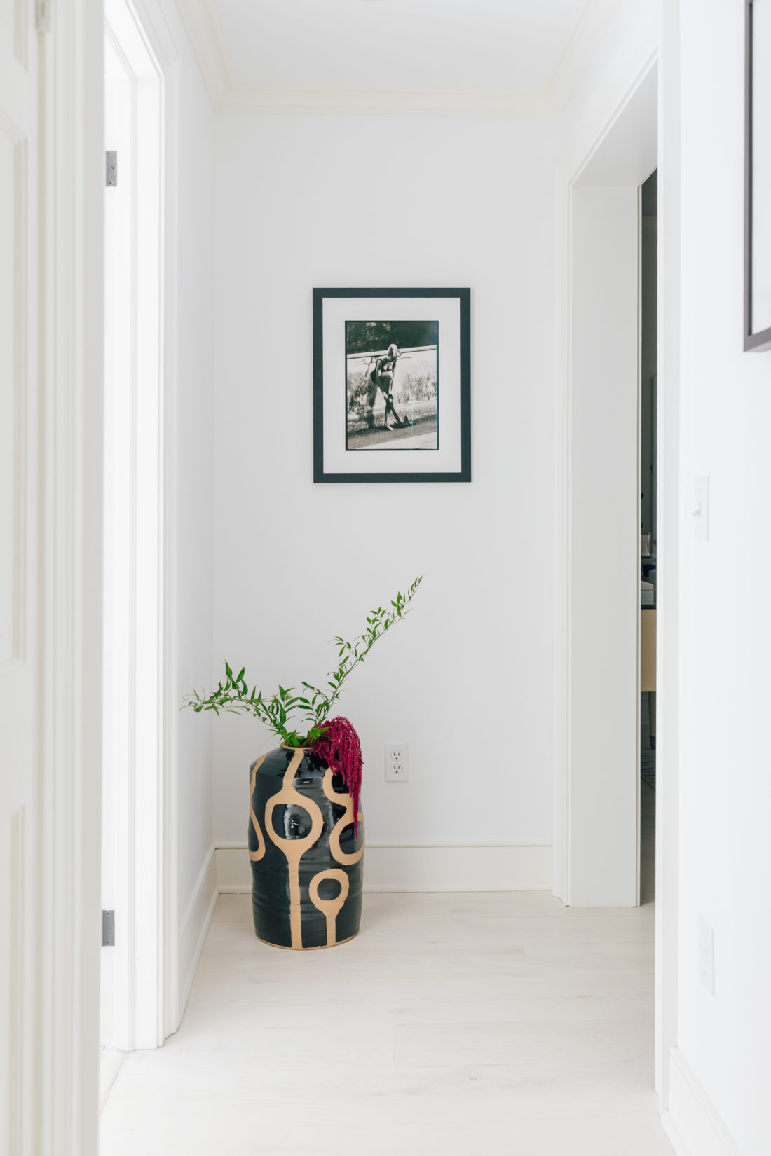 The hallway to Eva Amurri Martino's master bedroom suite