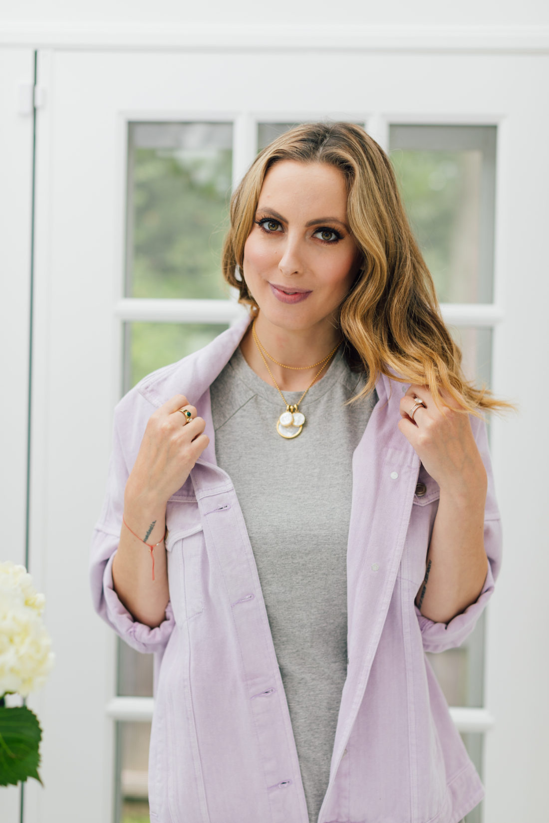 Eva Amurri Martino shares her September 2019 Obsessions which includes this ASHA Mother Of Pearl Customizable Necklace