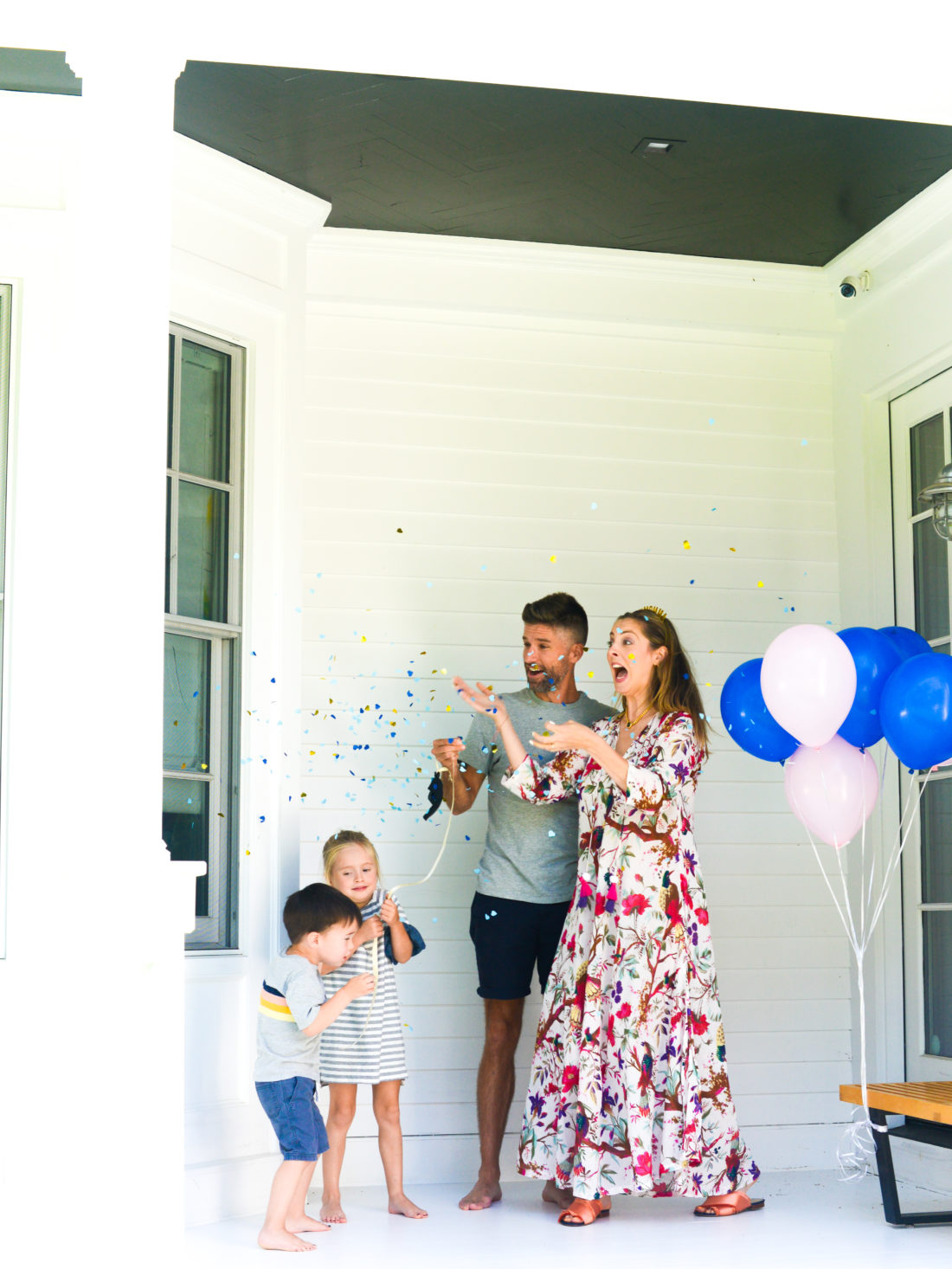 Eva Amurri Martino and husband Kyle find out the gender of their third child with their kids Marlowe and Major