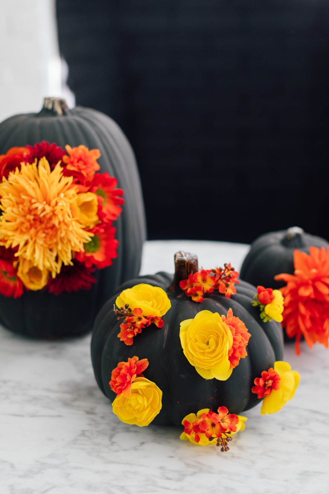 Artistic Pumpkin Decorated With Flowers Stickers For Men - Temu