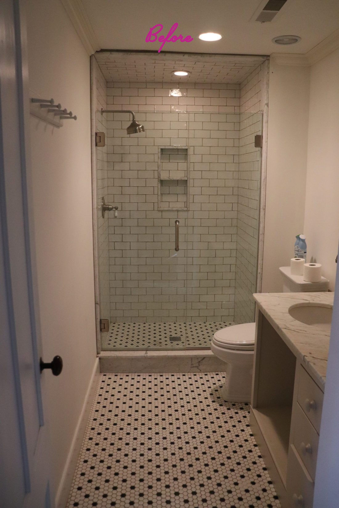 Kyle Martino's bathroom before renovation