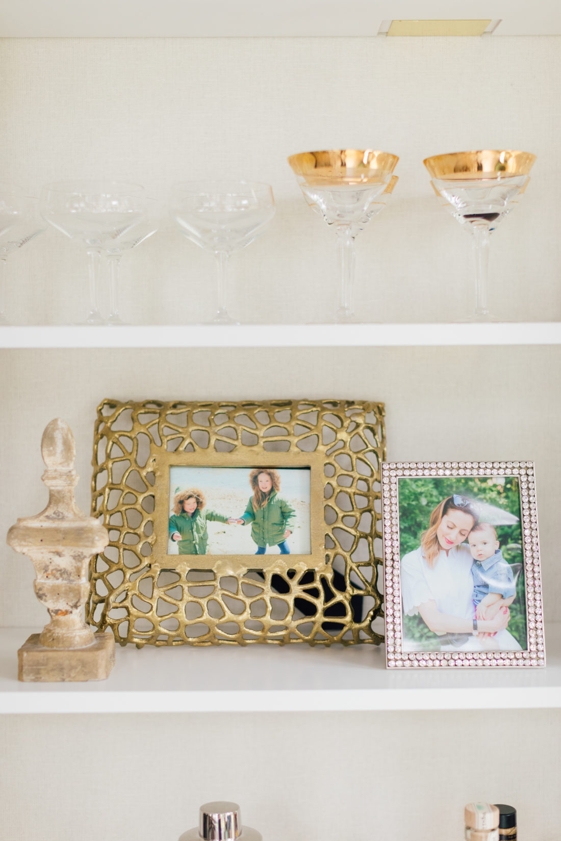 Details on the shelves in Eva Amurri Martino's newly renovated dining room