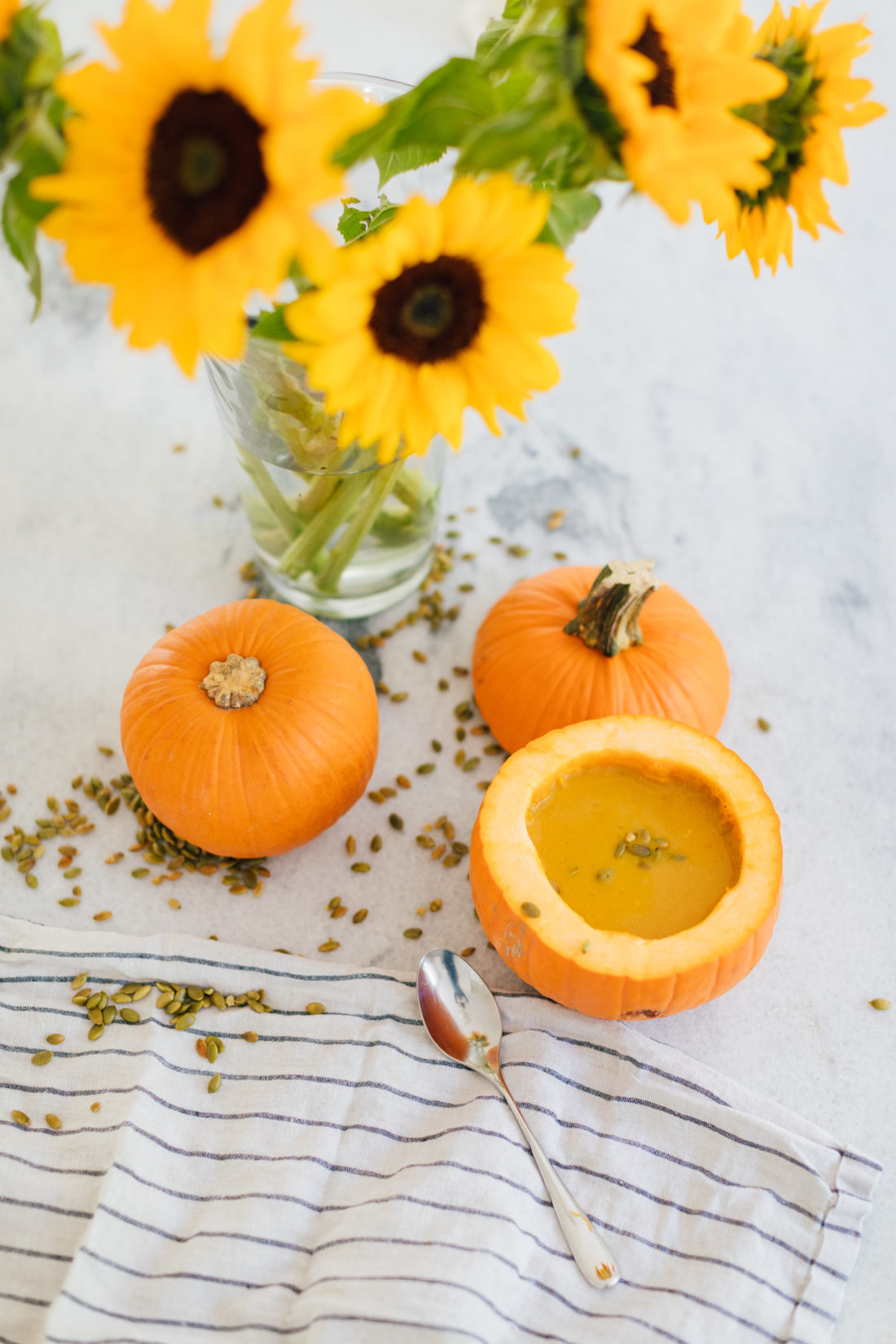 Eva Amurri Martino makes the easiest pumpkin soup ever