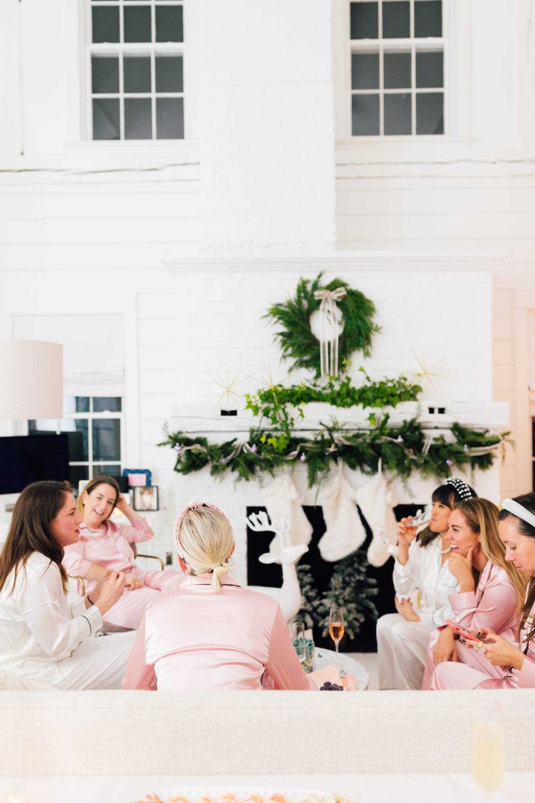 Eva Amurri throws a white elephant pajama party