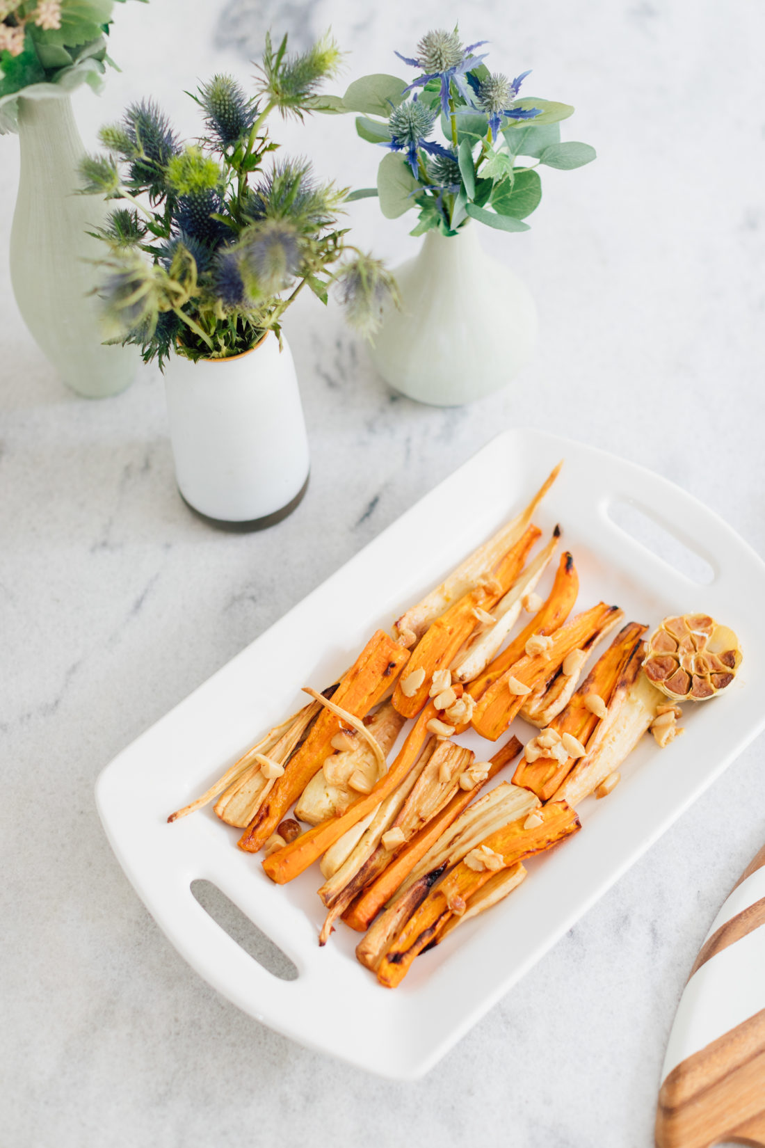 Eva Amurri Martino's Parsnips & Carrots with Pickled Currant Vinaigrette is a great Thanksgiving side dish recipe