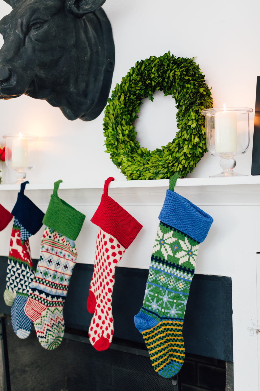 Eva Amurri Martino shares her favorite gifts from Garnet Hill, including these knit Christmas Stockings