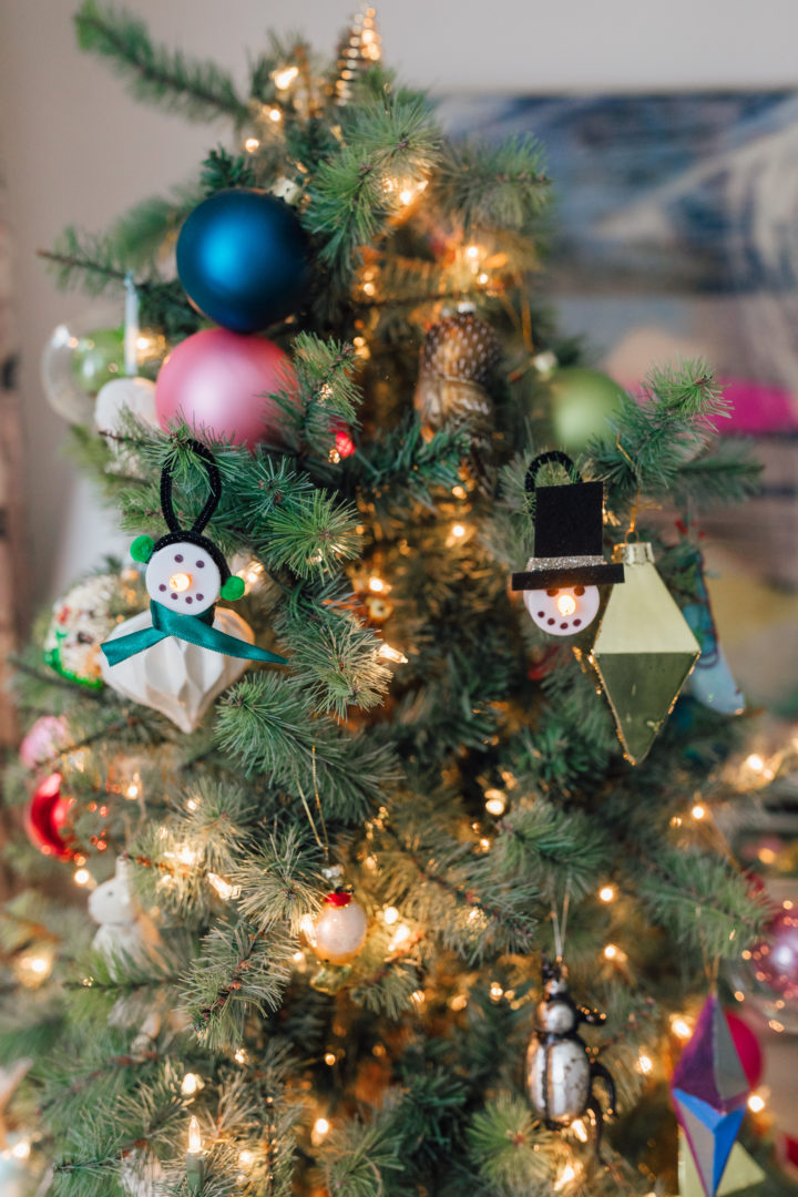 Eva Amurri shares an easy, kid-friendly DIY Tea Light Snowman Ornament
