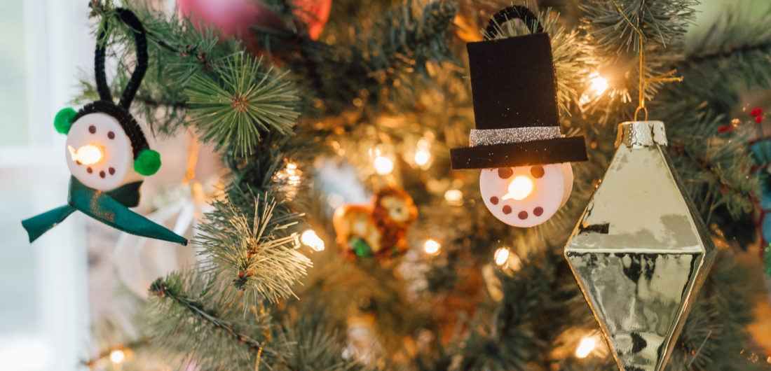 Eva Amurri shares an easy, kid-friendly DIY Tea Light Snowman Ornament