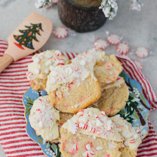 Eva Amurri shares three delicious holiday recipes, including White Chocolate Dipped Peppermint Crunch Cookies