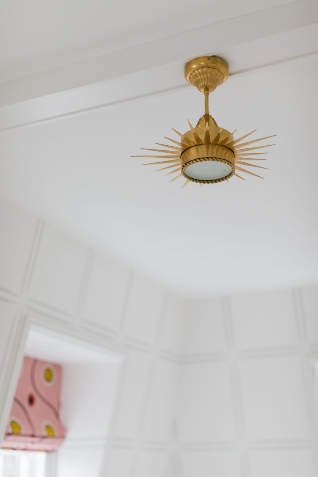 Lighting fixture inside Eva Amurri's newly finished Guest Suite