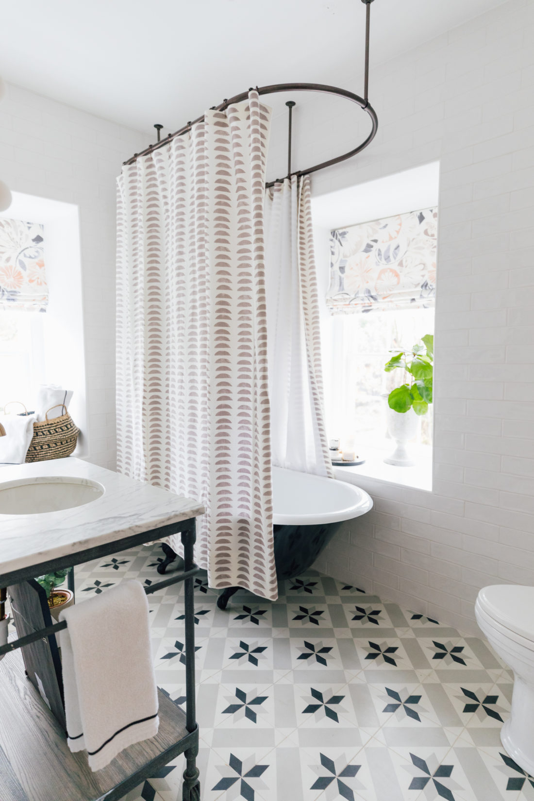 The bathroom inside Eva Amurri's newly finished Guest Suite