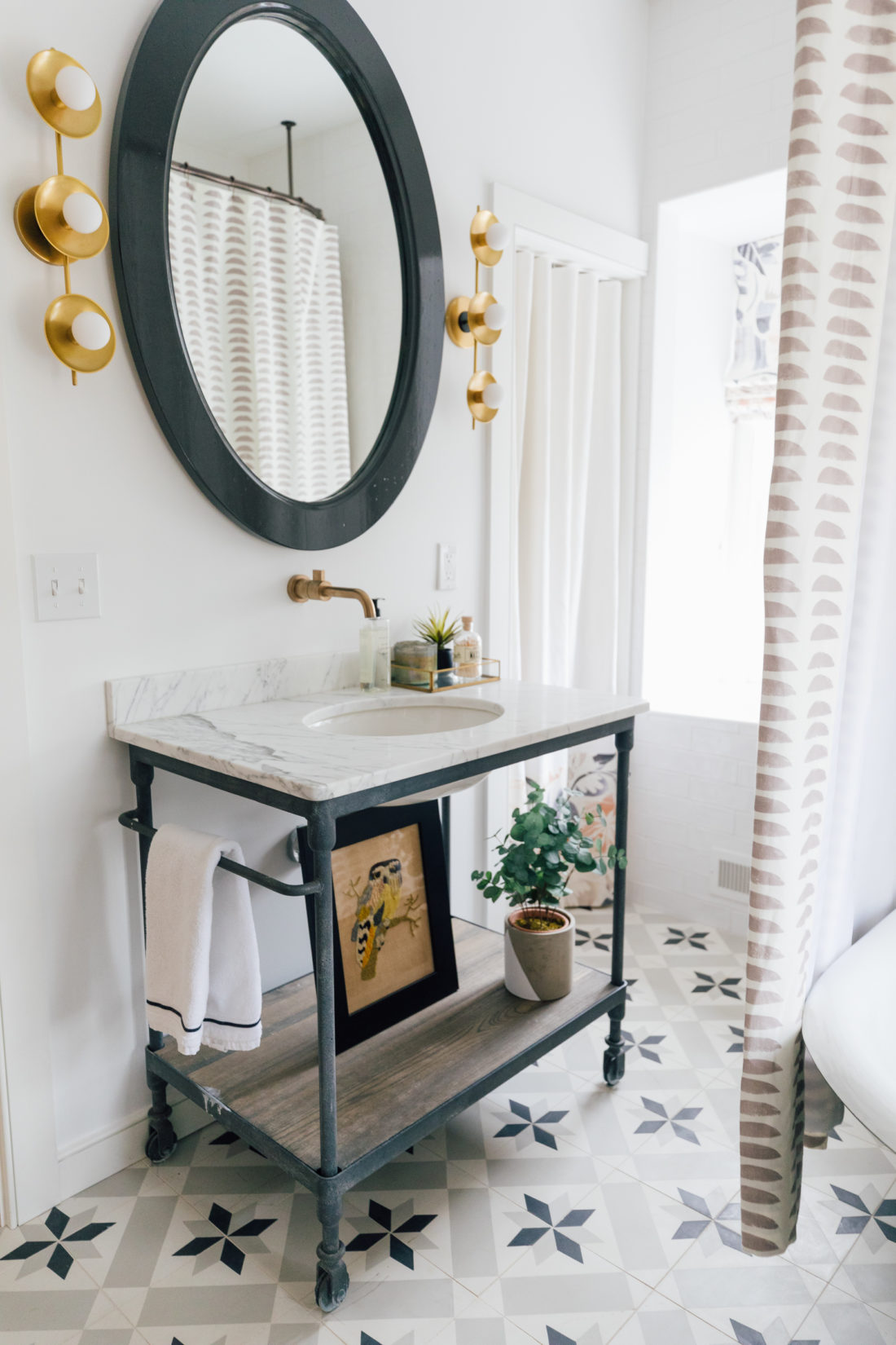 The bathroom inside Eva Amurri's newly finished Guest Suite