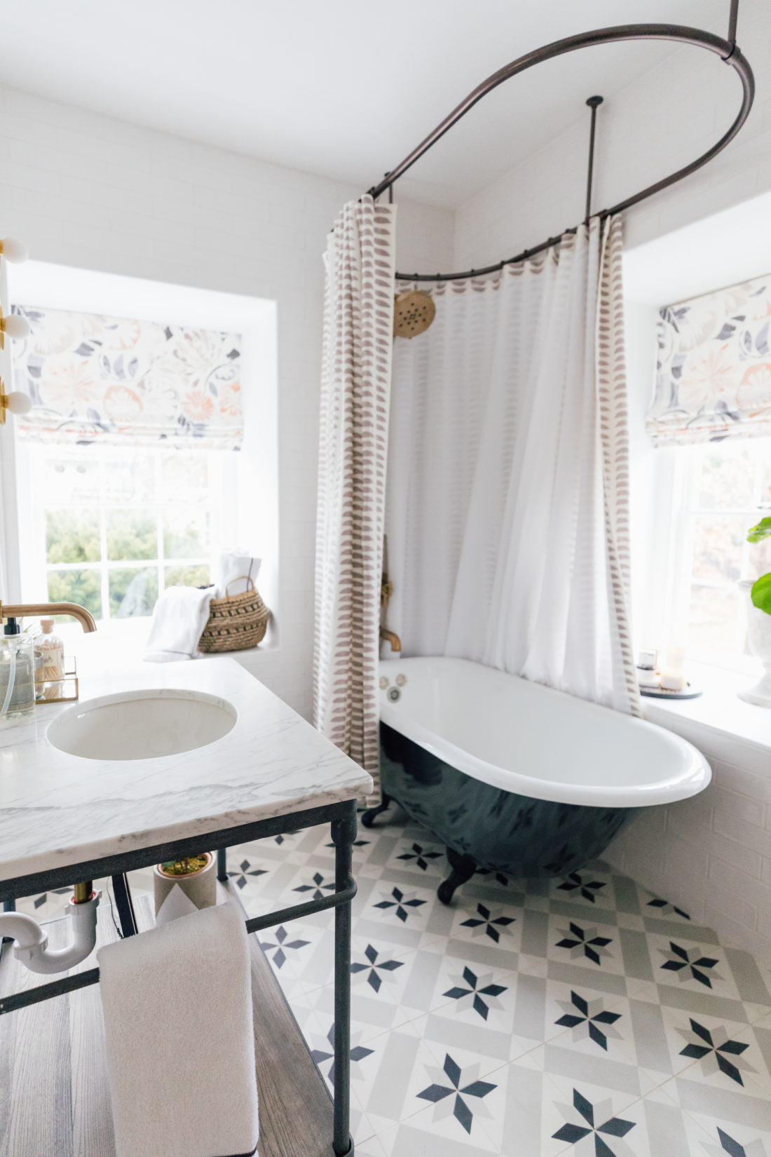 The bathroom inside Eva Amurri's newly finished Guest Suite