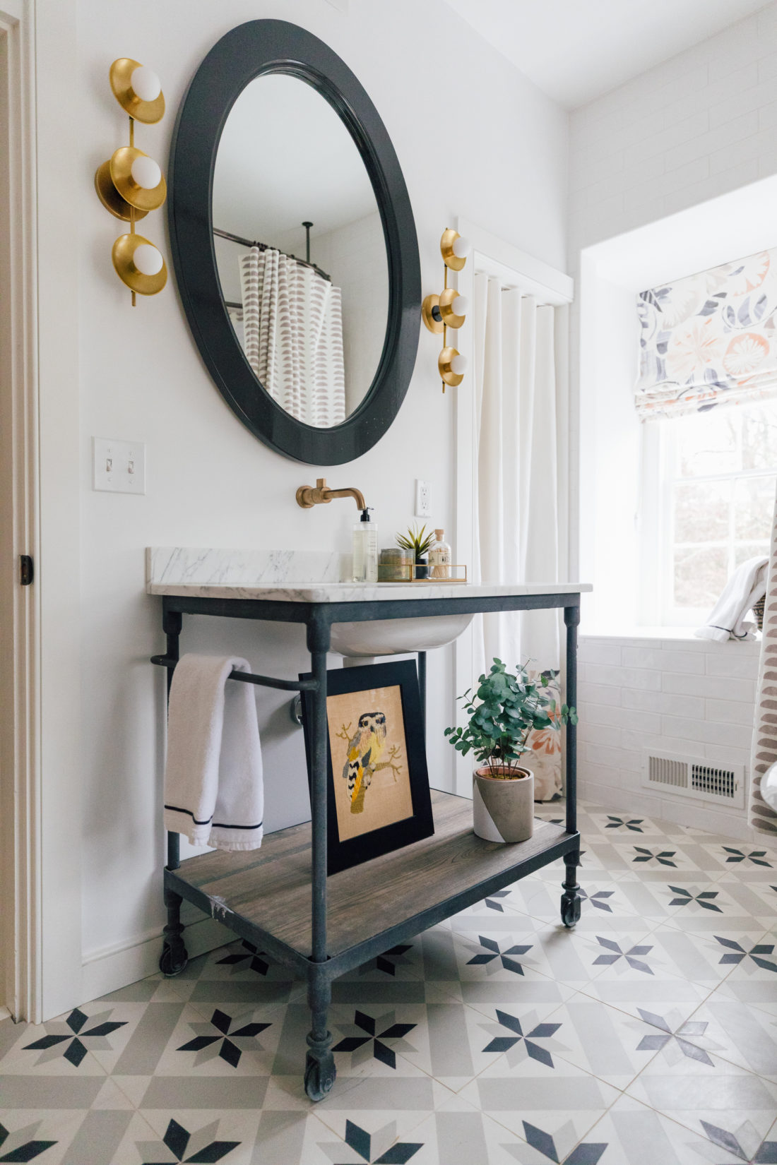 The bathroom inside Eva Amurri's newly finished Guest Suite