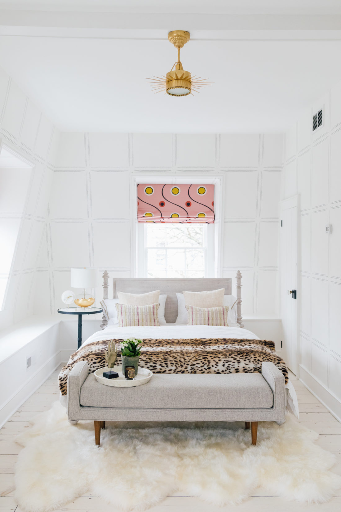 The bed inside Eva Amurri's newly finished Guest Suite