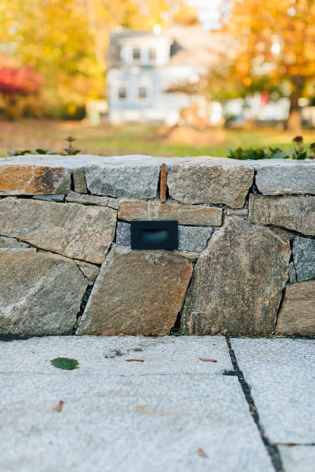 Swenson Granite stone on the patio of Eva Amurri Martino's Connecticut home