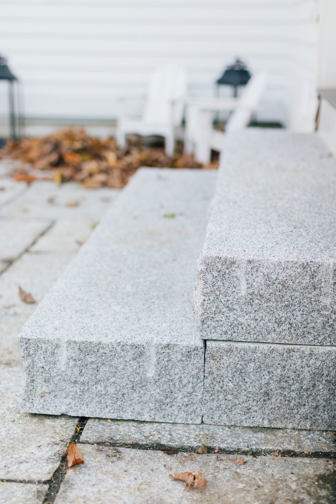 Swenson Granite steps at Eva Amurri Martino's Connecticut home