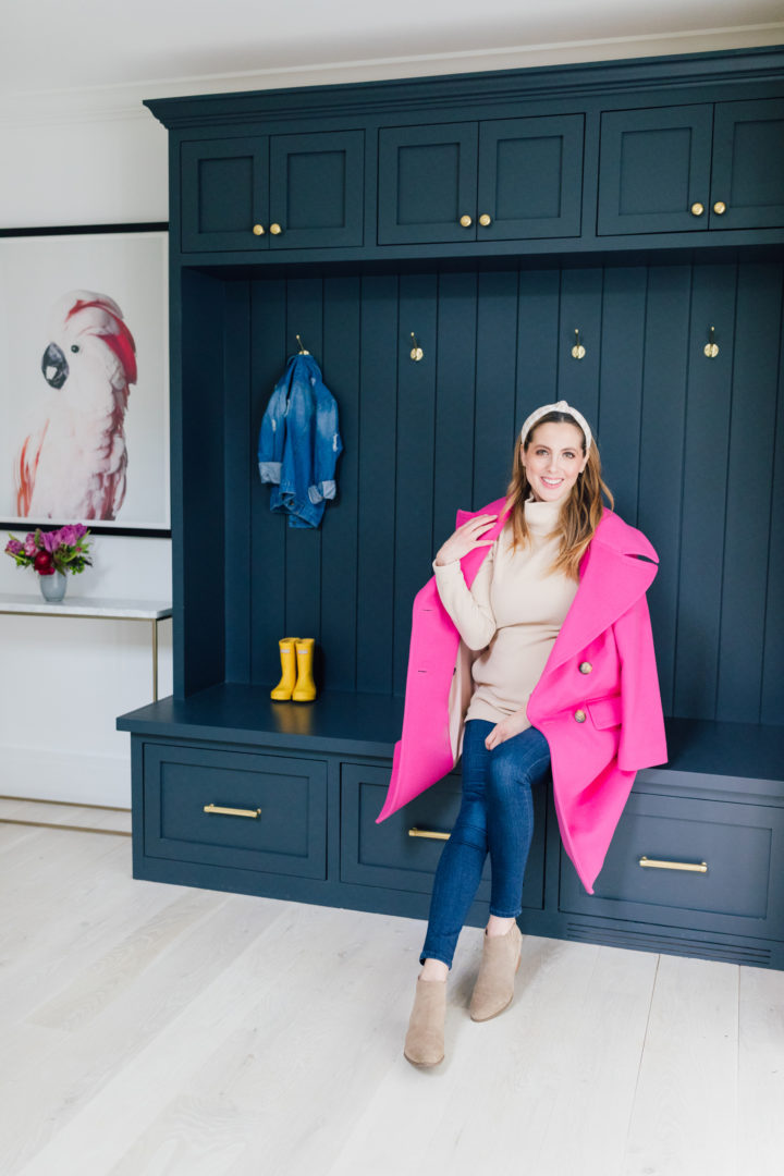 Blogger Eva Amurri's completed Breezeway reveal with built-in mud room