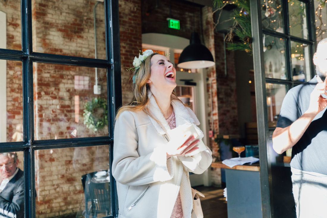 Blogger Eva Amurri walks into her Baby Sprinkle