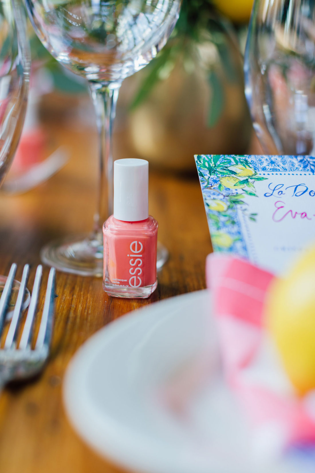 The original Essie nail polish color at blogger Eva Amurri's Baby Sprinkle