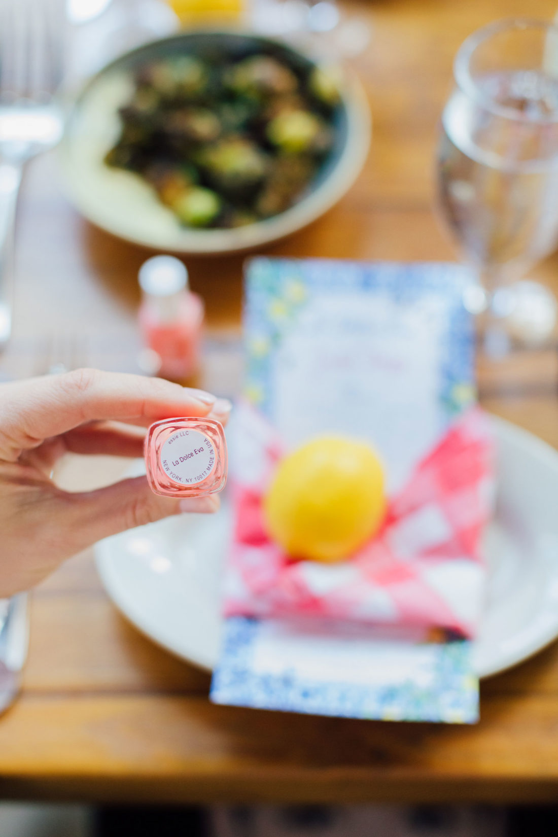 The original Essie nail polish color at blogger Eva Amurri's Baby Sprinkle