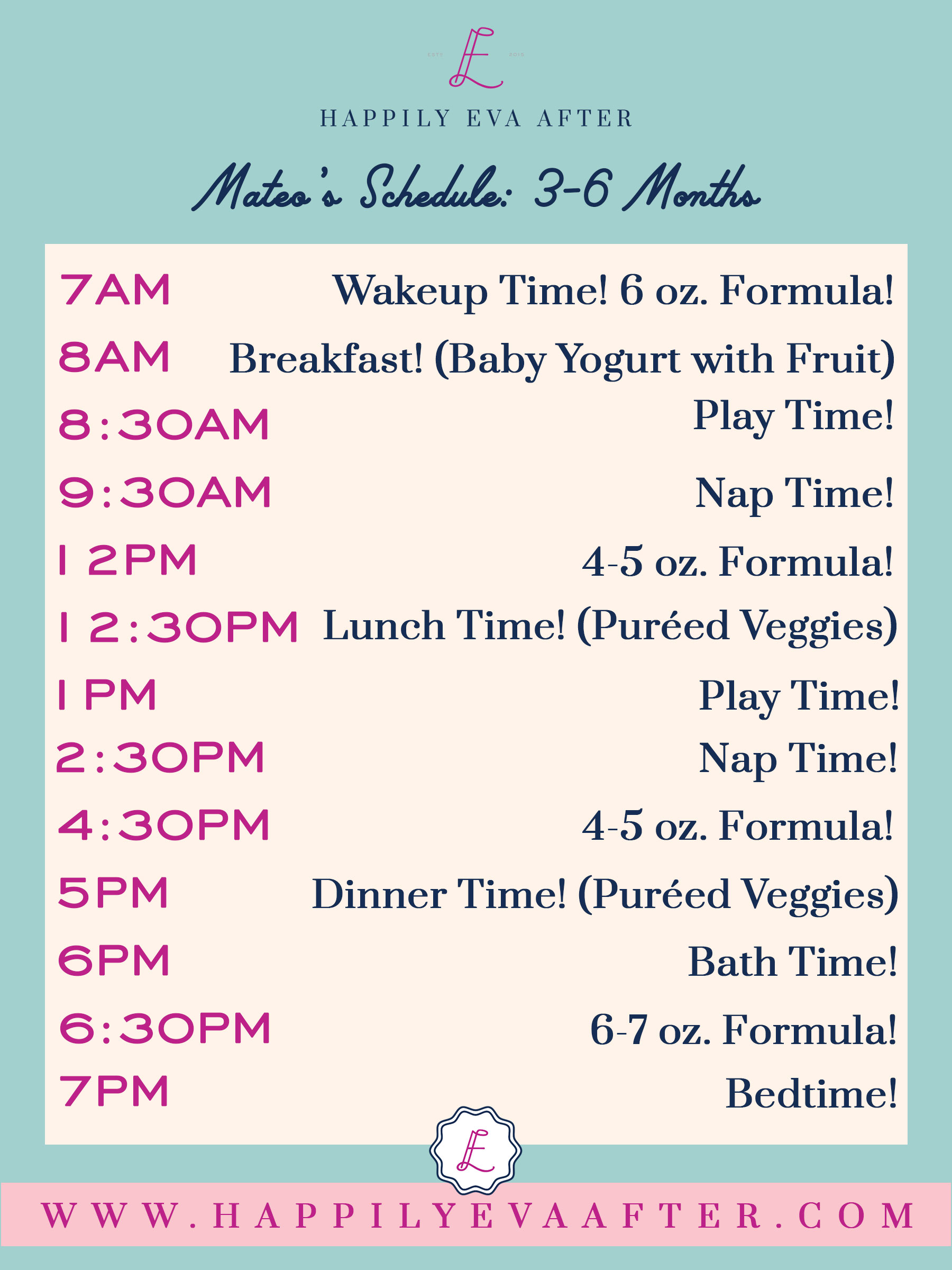 3 Month Old Baby Schedule