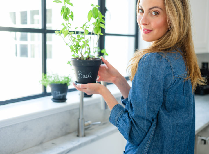 How to make a DIY Chalkboard Herb Planter