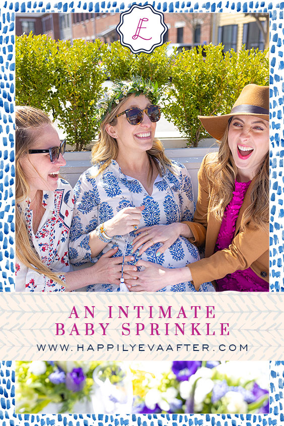 Eva Amurri shares some the details from the intimate Baby Sprinkle she threw for fellow blogger Julia Dzafic of Lemonstripes.com