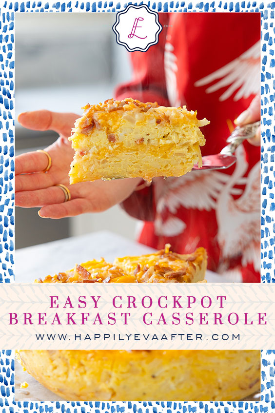 Eva Amurri shares an Easy Crockpot Breakfast Casserole recipe