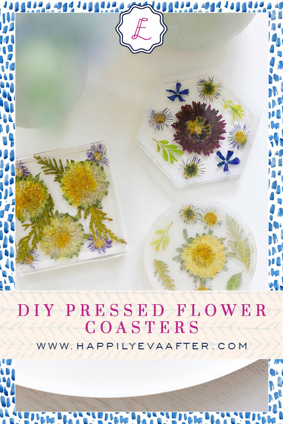 Resin Dried Pressed Flower Coaster