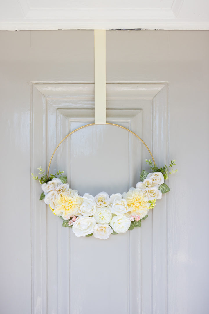 Eva Amurri shares her DIY Floral Hoop Wreaths