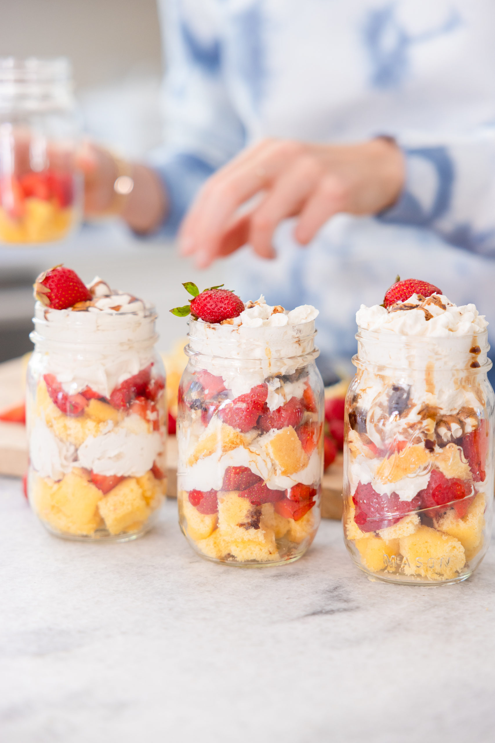 strawberry shortcake dessert cups